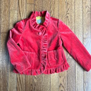 Kids Crewcuts velvet jacket.